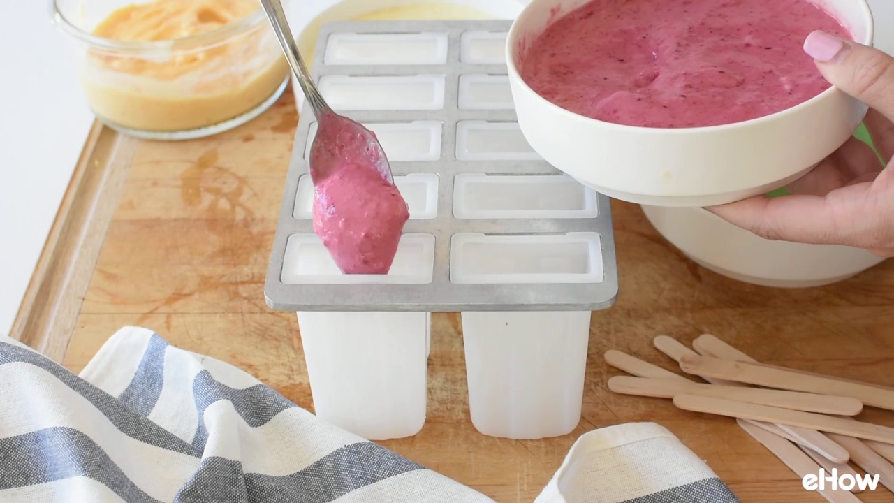 How to Make Easy, Fruity Rainbow Yogurt Ice Pops 