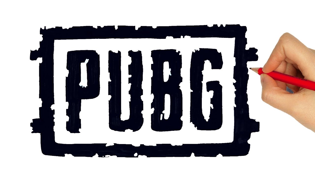 How To Draw PUBG Logo | drawing pubg logo 