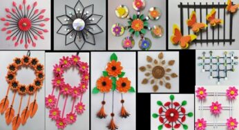 11 DIY Paper Flower Wall Hanging Very Easy /DIY Paper Craft Easy Wall Decoration Ideas /Room Decor