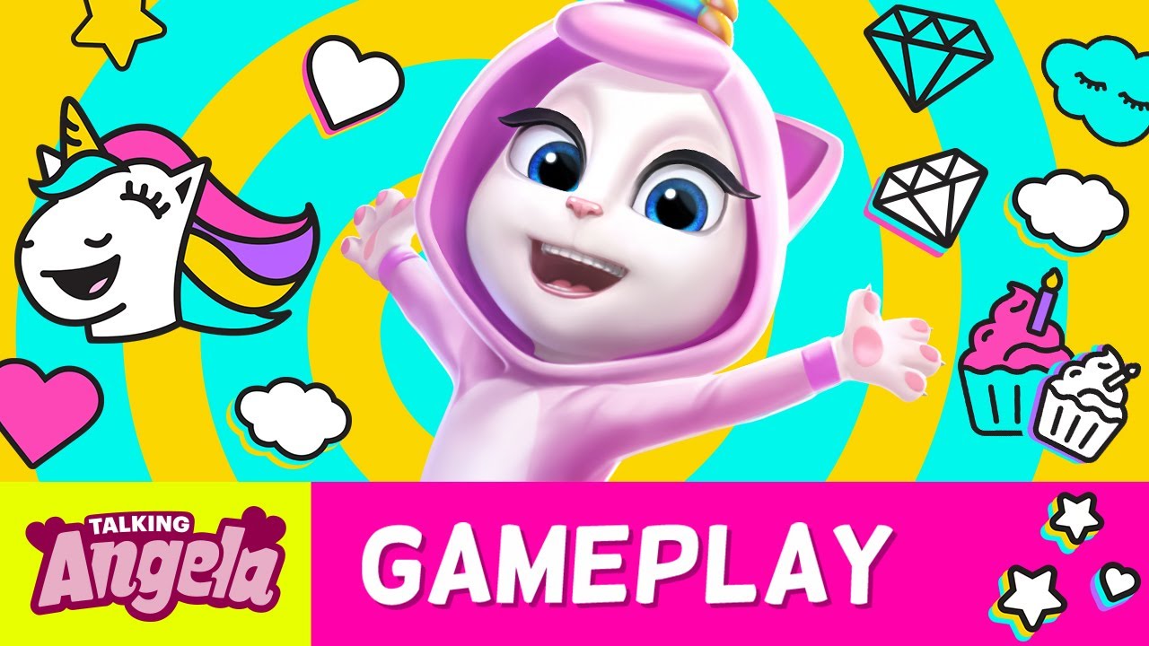 ? Unicorn Dance Party! ? NEW Game Update in My Talking Angela (Gameplay) 