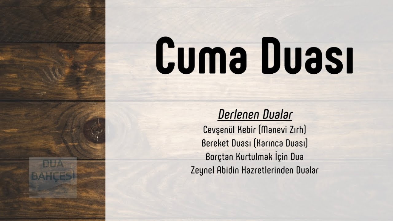 Cuma Duası | Cumanız Hayırlı ve Mübarek Olsun 