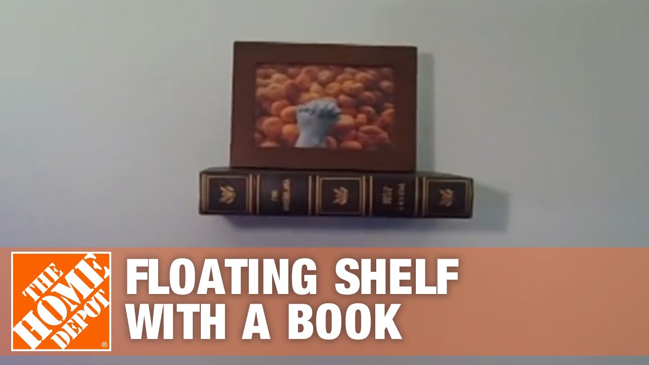 How To Make a Floating Shelf with a Book | The Home Depot 