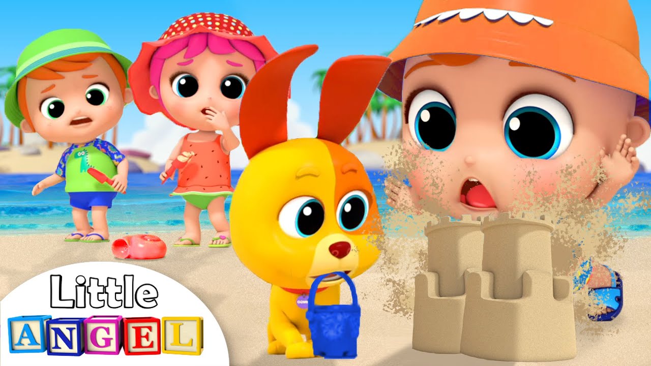 Playtime At the Beach & Swimming Song | Little Angel Nursery Rhymes 