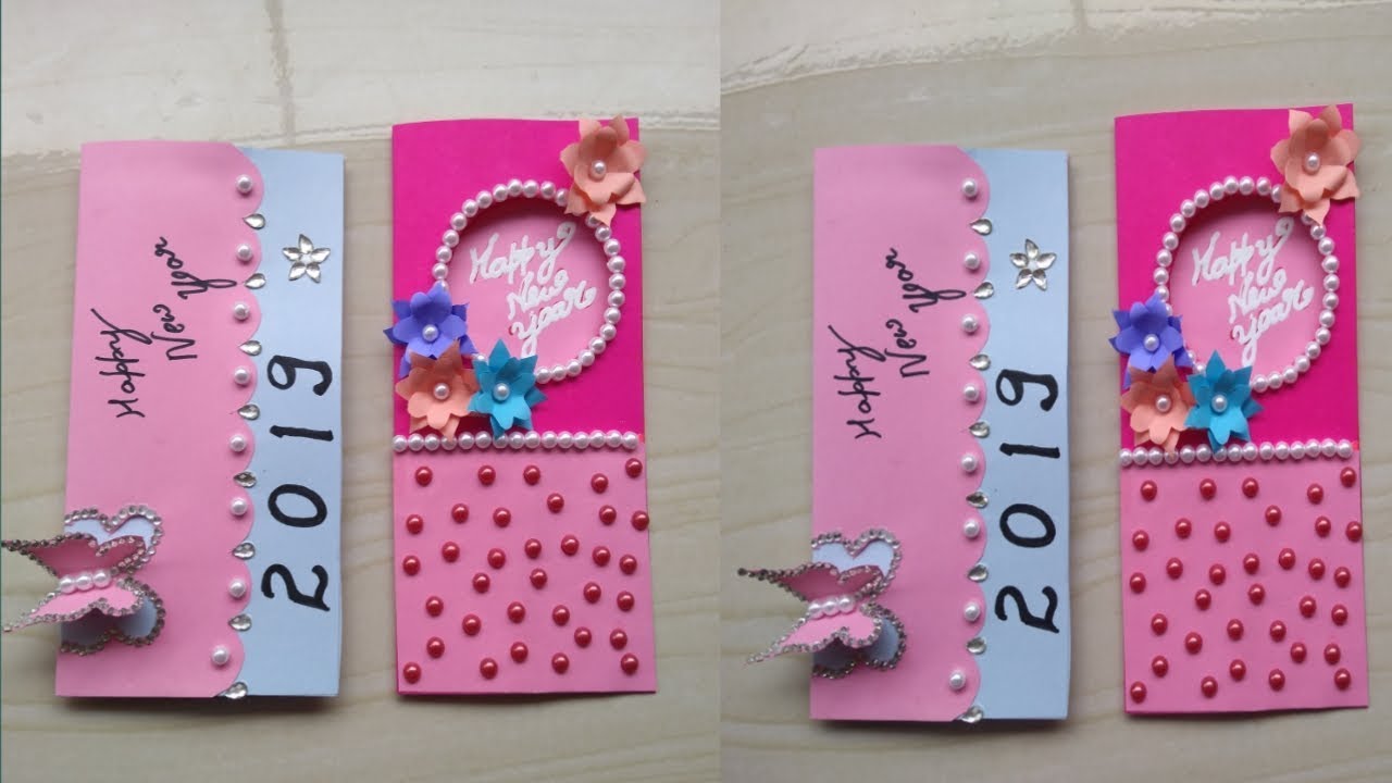 23 | New Year Greeting card | Easy Greeting cards | DIY | Yami Crafting 