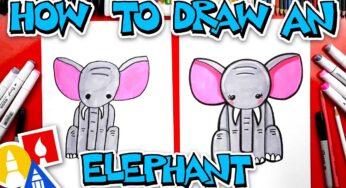 How To Draw An Elephant – Easy elephant drawing