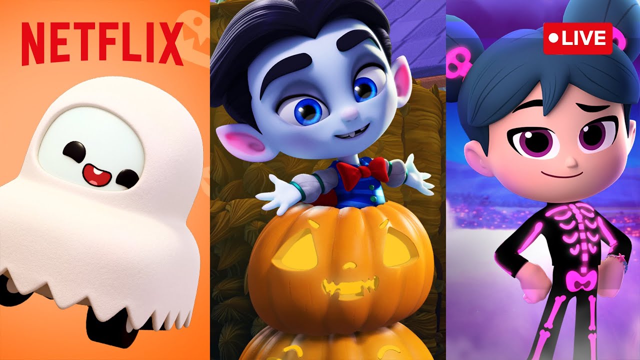 ? LIVE! ? Halloween with Netflix Jr | Starbeam, Super Monsters, and More! 