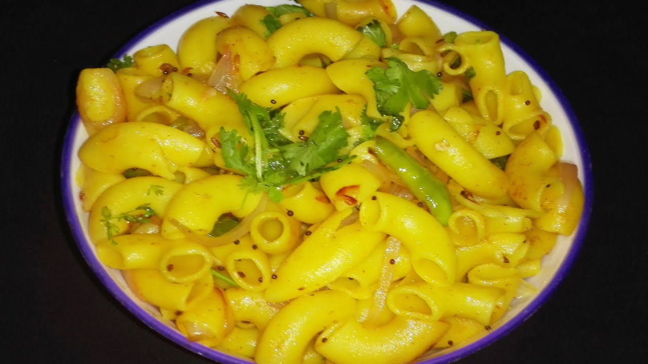 Masala Macaroni - మసాలా మకారోని -- Andhra Style- Preparation 