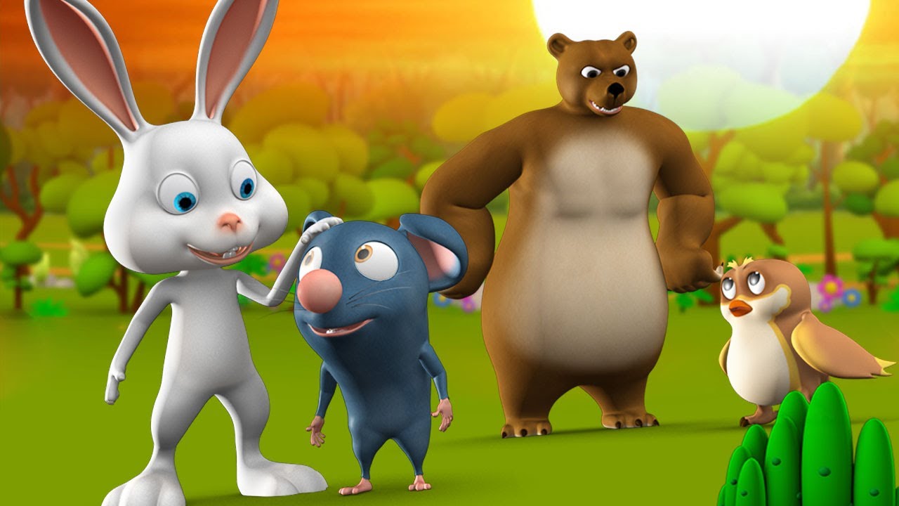 Rat & Rabbit's Friendship Story | चूहा और खरगोश की दोस्ती हिन्दी कहानी | 3D Kids Moral Stories 