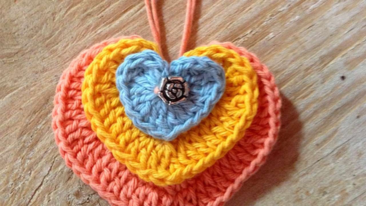 How To Crochet A Beautiful Heart Pendant - DIY Crafts Tutorial - Guidecentral 