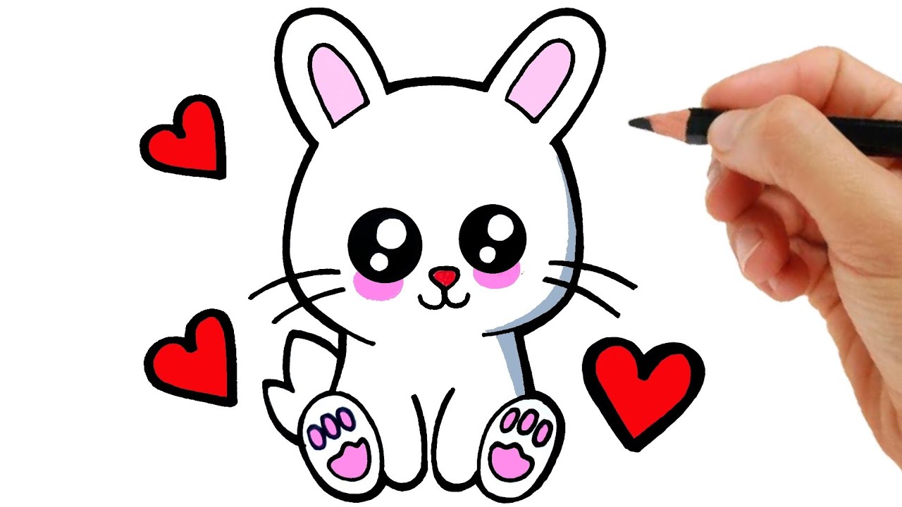 HOW TO DRAW A BUNNY EASY STEP BY STEP 