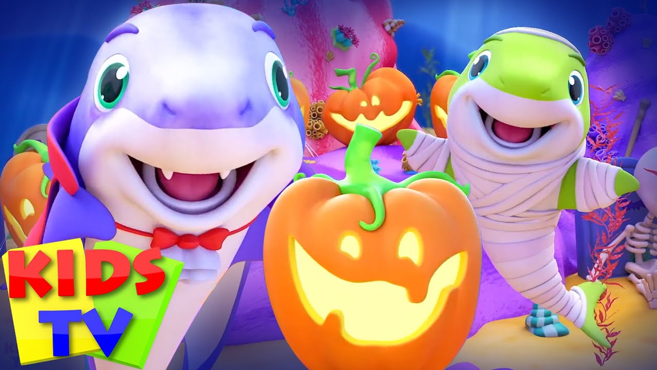 Spooky Baby Shark | Halloween Nursery Rhymes & Spooky Cartoon Songs | Baby Toot Toot | Kids Tv 