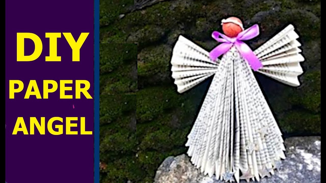 #papercraft #paperAngel #diy Paper Angel from Book | Aloha Craft 