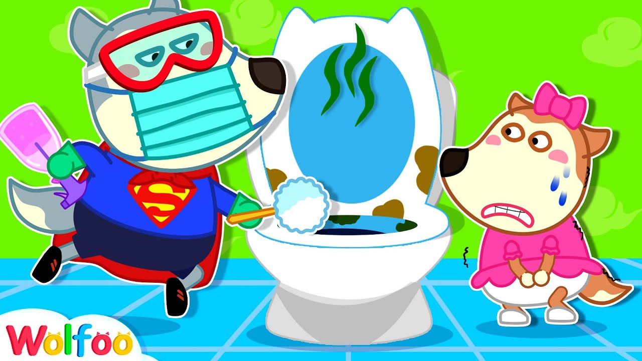 Superman Wolfoo Flushes out Bad Germs - Potty Training | Wolfoo Family Kids Cartoon 