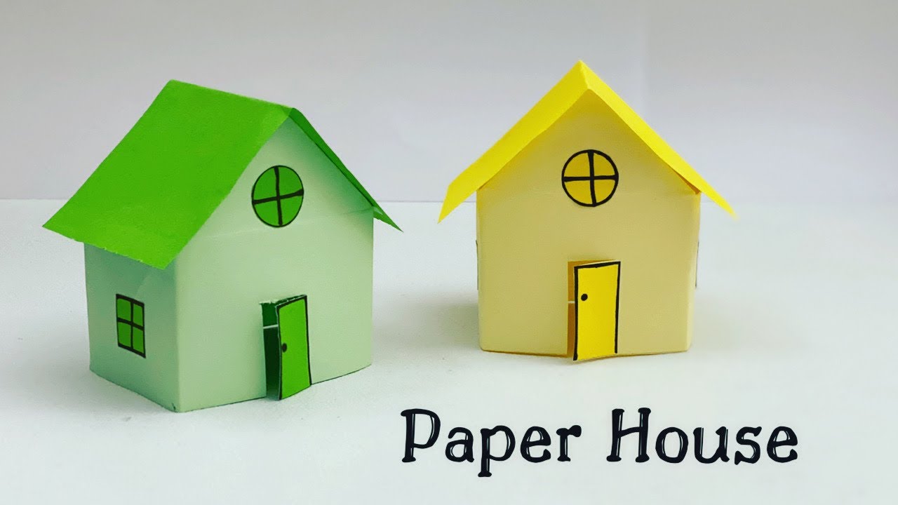 DIY MINI PAPER HOUSE / Paper Craft / Easy Origami House DIY / Paper Crafts Easy / House DIY 