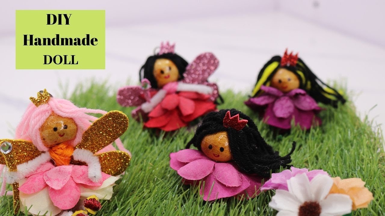 DIY Handmade Fairy Doll Making Idea with Artificial Flowers By Aloha Crafts 