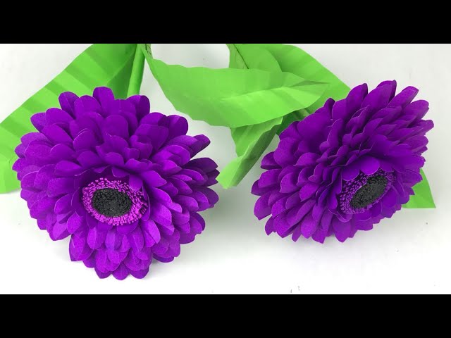 Beautiful Flowers Making With Paper | Paper Crafts For School | Home Decor | Paper Flowers | DIY 