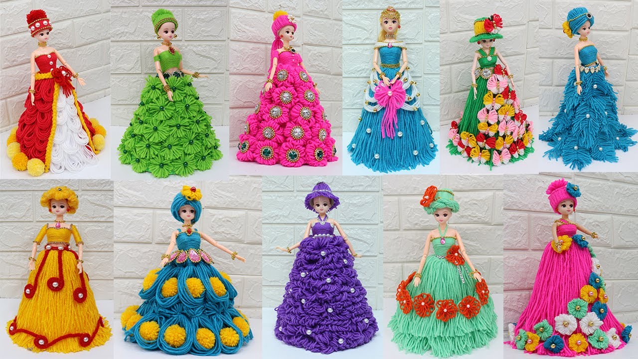 WOW Amazing! 20 Very Beautiful woolen craft dolls 