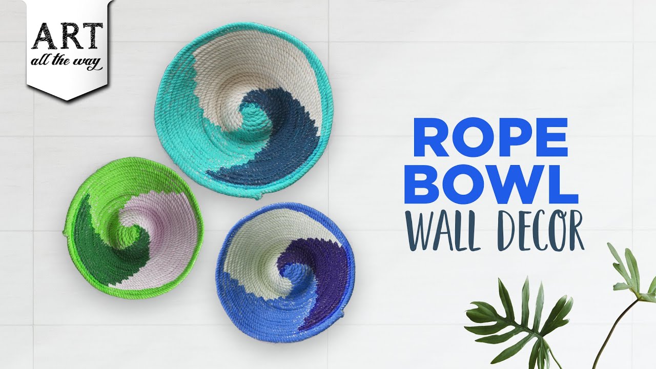 Rope Bowl Wall Decor | DIY Wall Decor | Wall Decor Ideas 