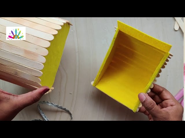 How to make jewelry Box || DIY Jewelry Box made from Popsicle Sticks || Yami Crafting 