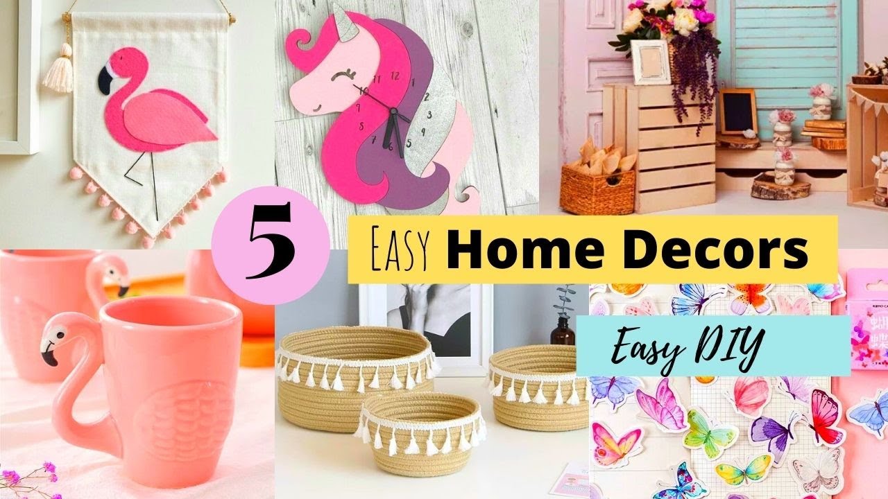 5 DIY Home Decor ! Easy Room Decoration Ideas From Waste Materials 