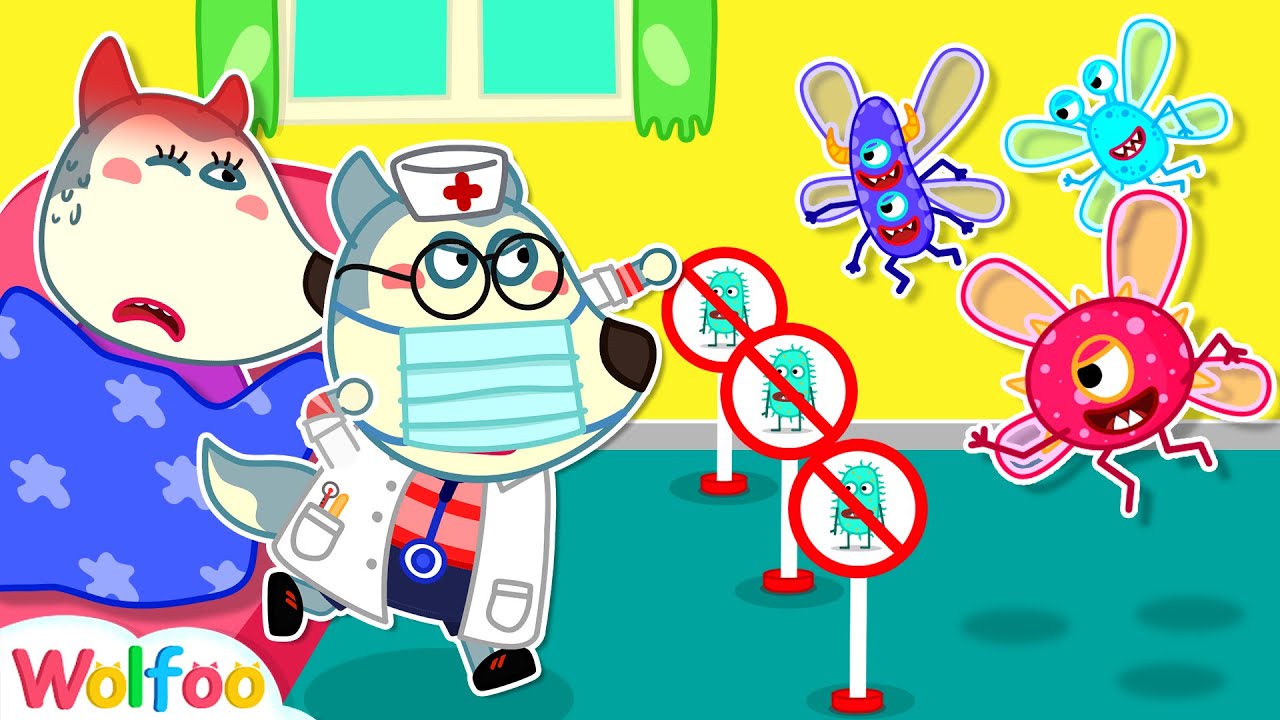 Go Away, Bad Germs! Mommy Got Sick - Wolfoo Takes Care of Mom | Wolfoo Family Kids Cartoon 