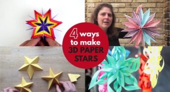 4 great 3D Paper Stars DIY – 4 Ways to Make!!