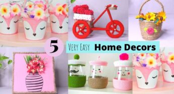 5 Home Decor Crafts/ Very Easy Room Decors and Organizers Crafts