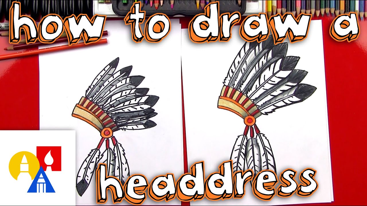 How To Draw A Native American Headdress 