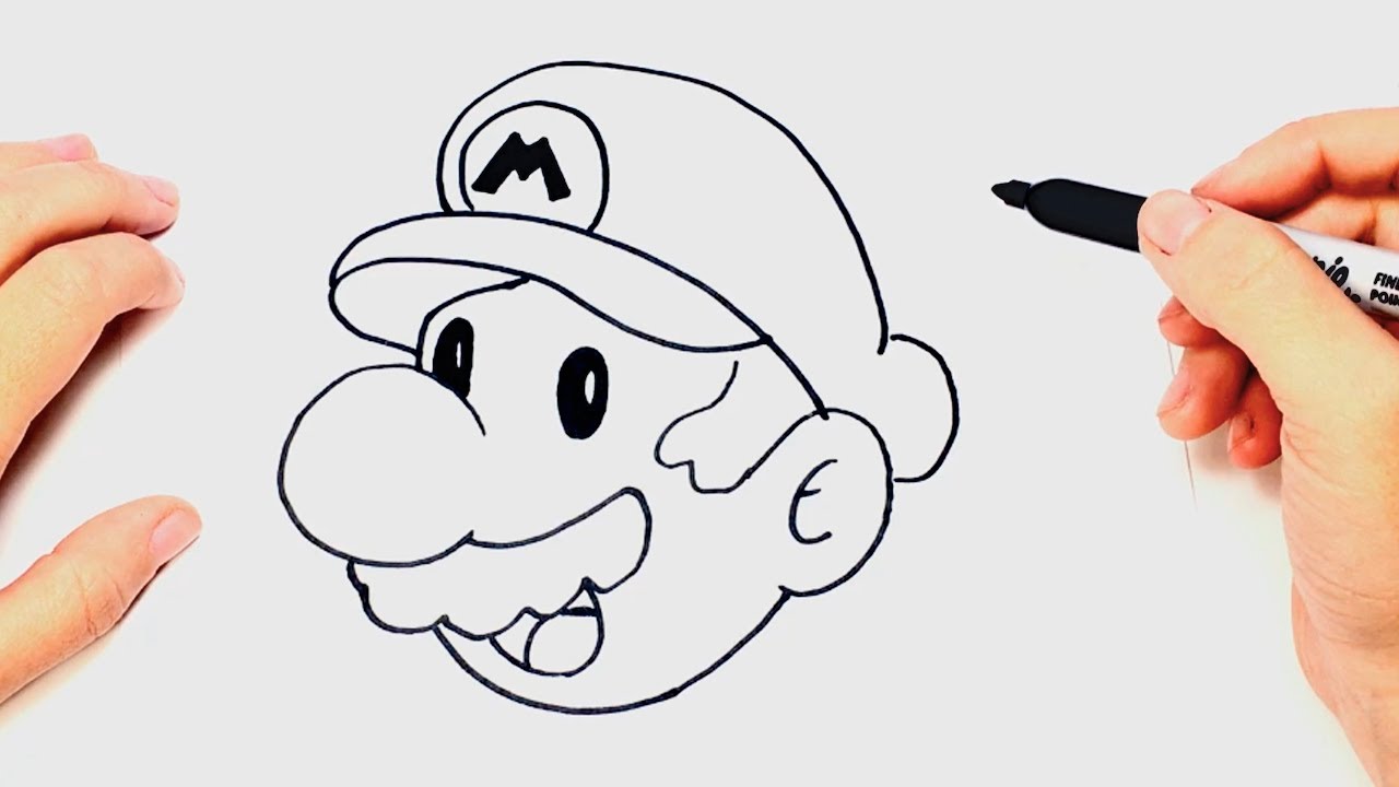 Cómo dibujar a Mario Bros paso a paso | Dibujo facil de Mario Bros 