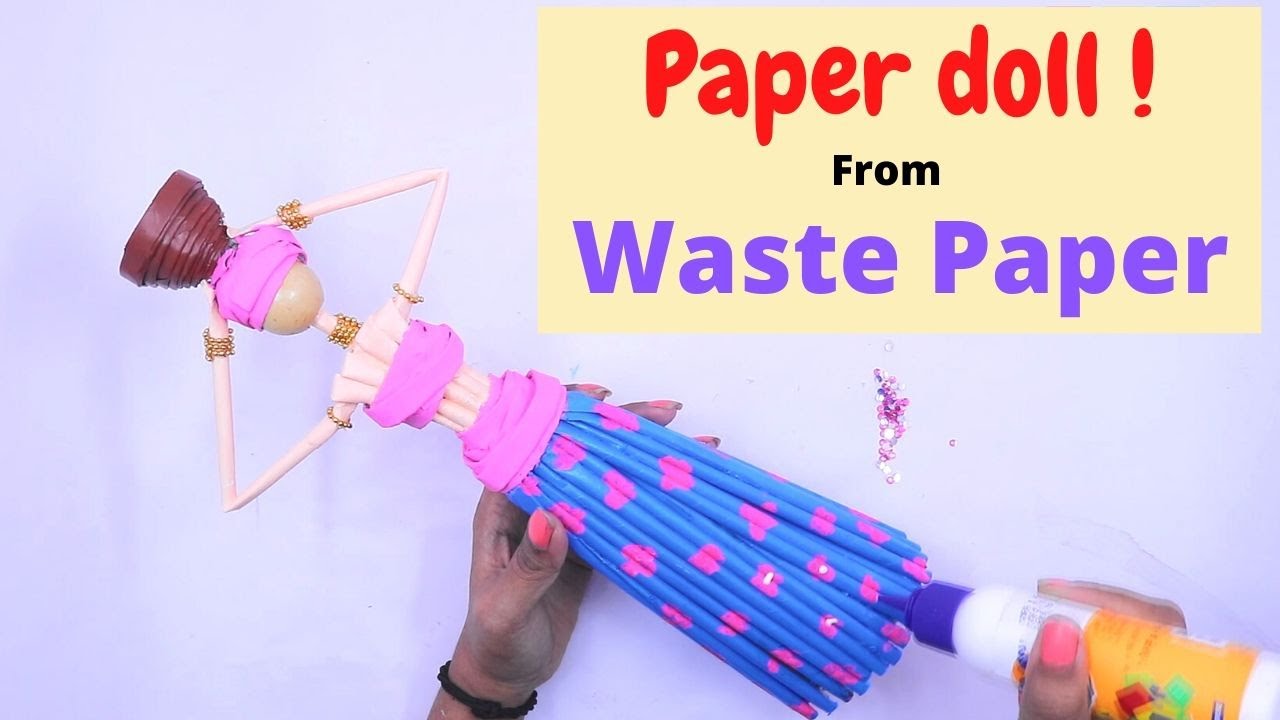 DIY Paper Craft Doll Making Idea / Easy Paper Craft By Aloha Crafts 