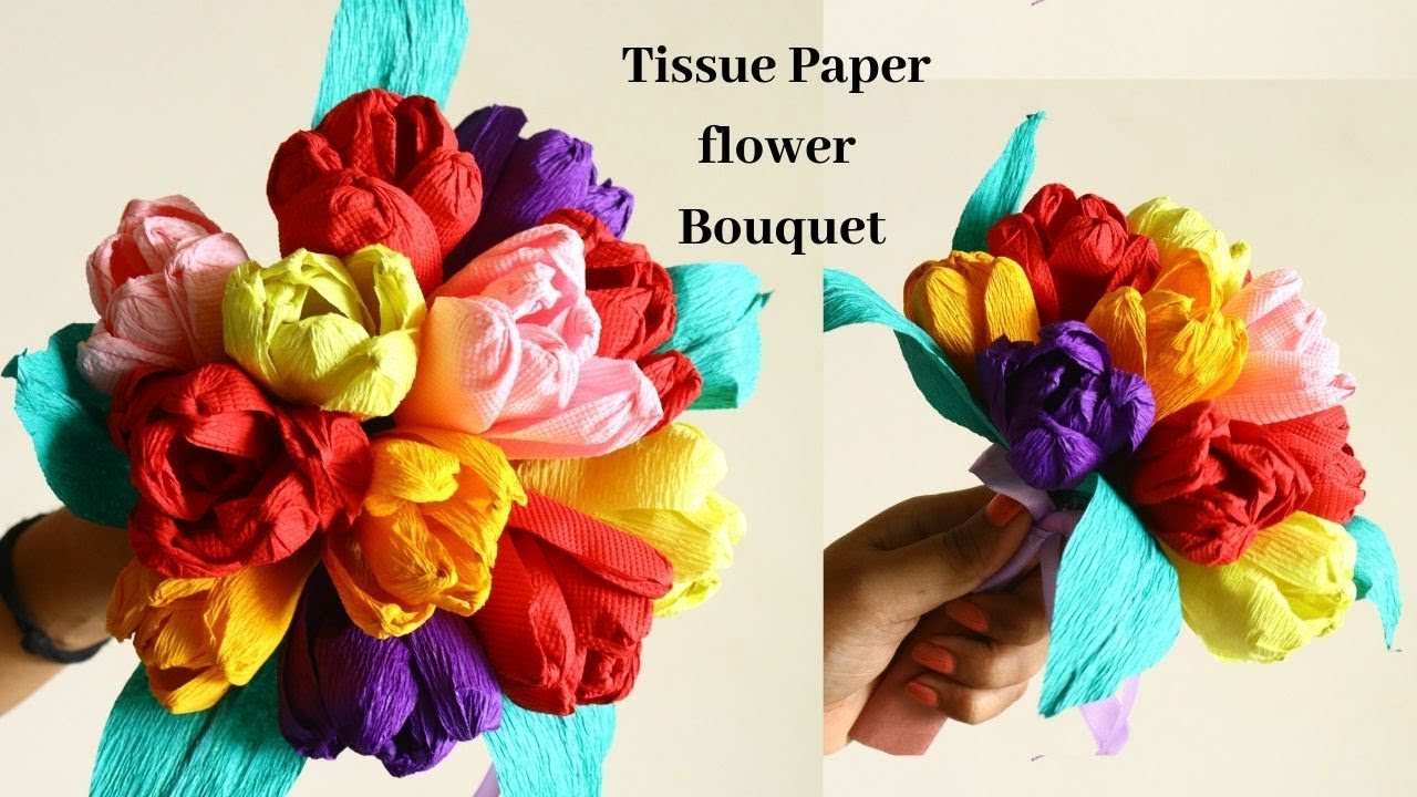 Flower Making /Tissue Paper Flowers /How to Make Paper Flowers/ Easy Paper flowers By Aloha Crafts 