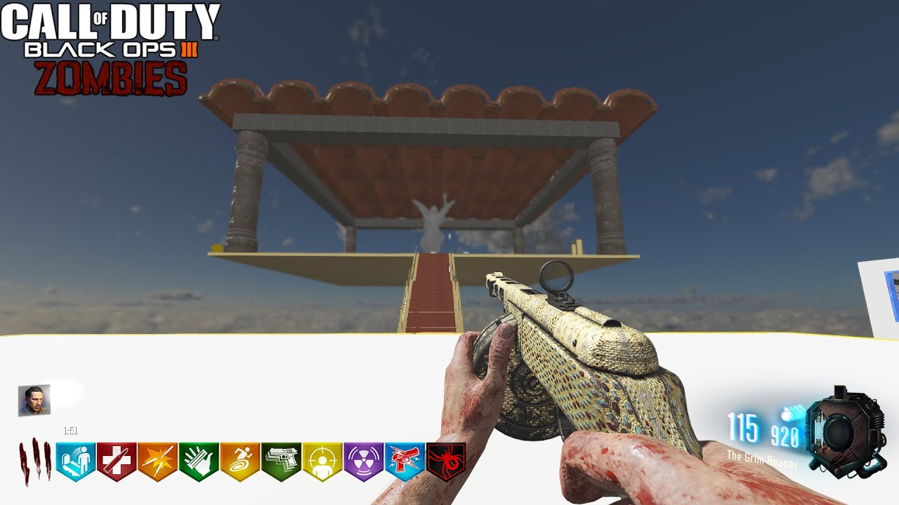 ESTE MAPA ES GIGANTE CUSTOM ZOMBIES "STRAIGHTWAY TO HEAVEN" RETO | BLACK OPS 3 ZOMBIES MOD TOOLS 