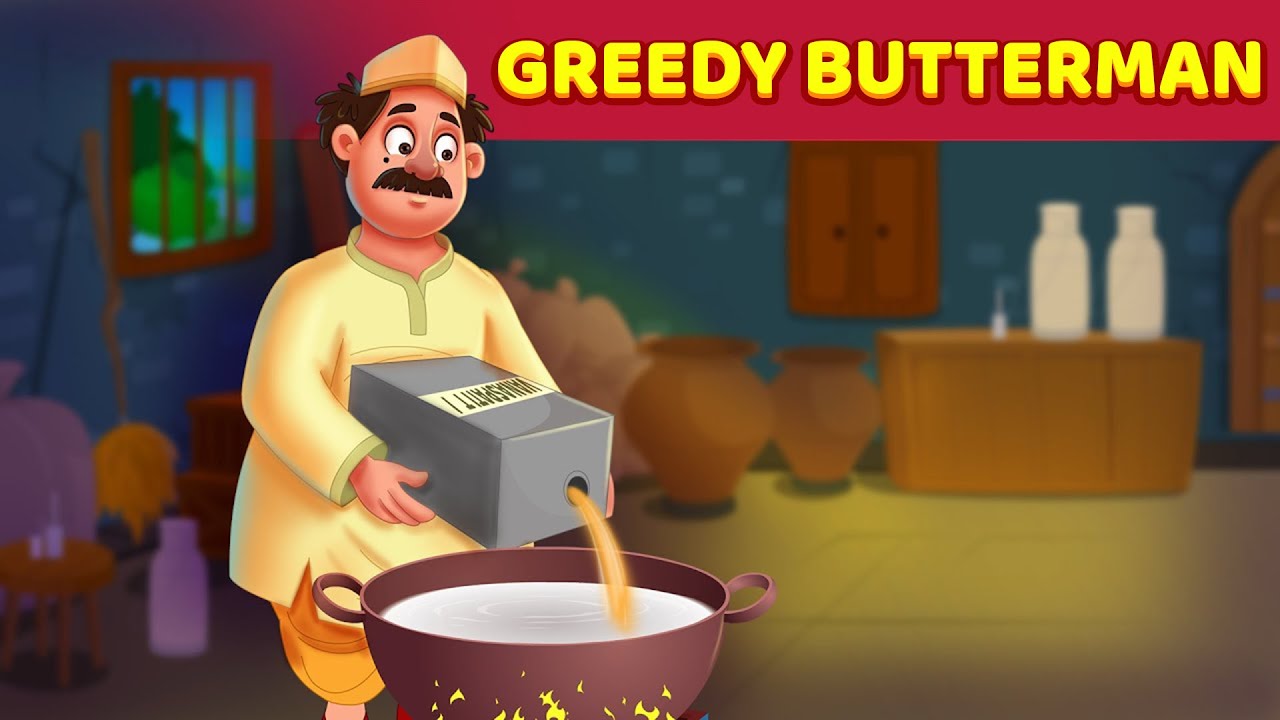 Greedy Butter-Man | English Moral Story | English Fairy Tales For Teens 