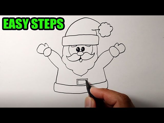 How to draw santa claus step by step easy | EASY TO FOLLOW 