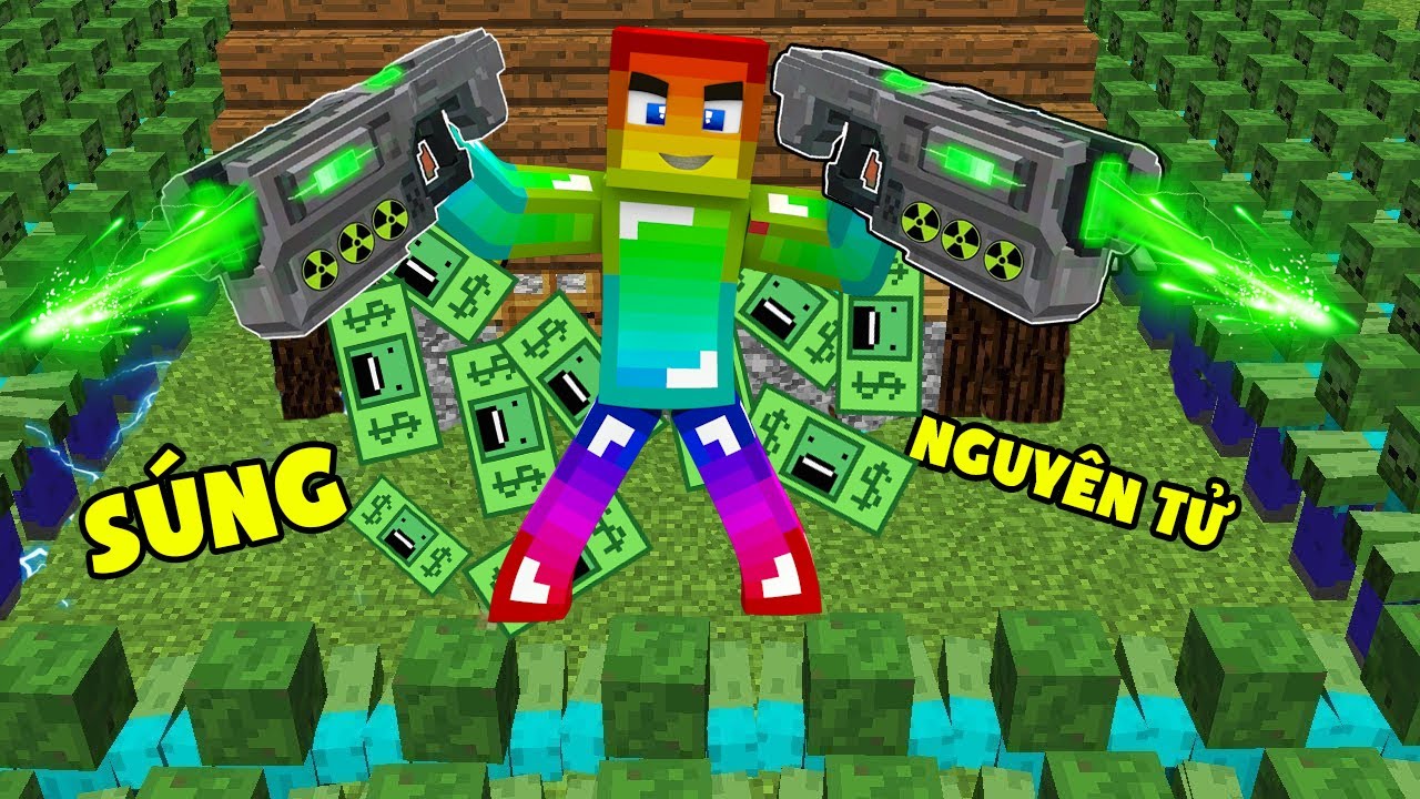 MINI GAME : CUỘC THI SỞ HỮU SÚNG NGUYÊN TỬ ** T GAMING VÀ VANH THỬ THÁCH CÓ SÚNG VIP NHẤT MINECRAFT 