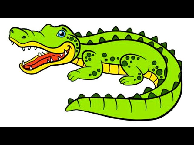 how to draw crocodile drawing painting animal drawing bird drawing tree easy drawings colours school 