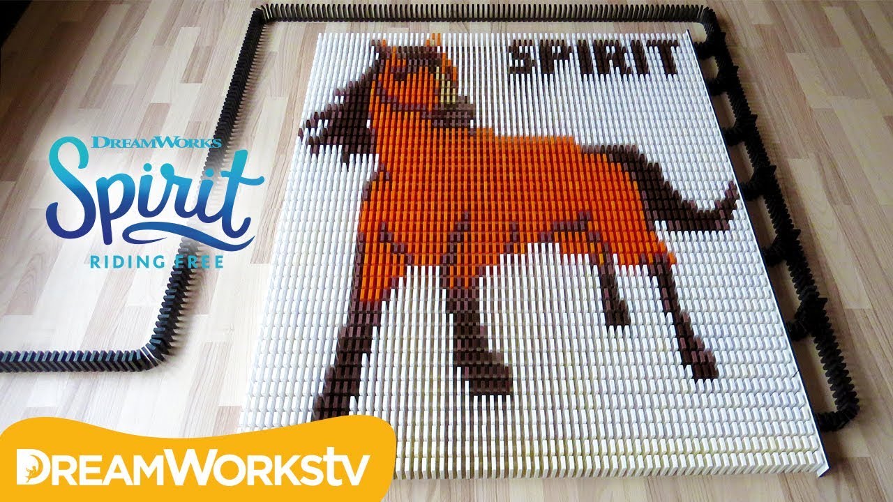 Spirit in 25,000 Dominoes | SPIRIT RIDING FREE 