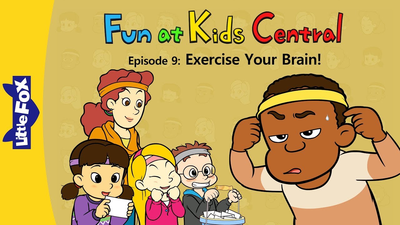 Fun at Kids Central 9 | Exercise Your Brain! | School | Little Fox | Animated Stories for Kids 