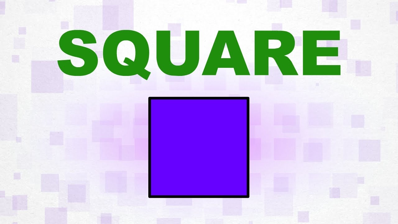 Square - Shapes - Pre School - Learn Spelling Videos For Kids 