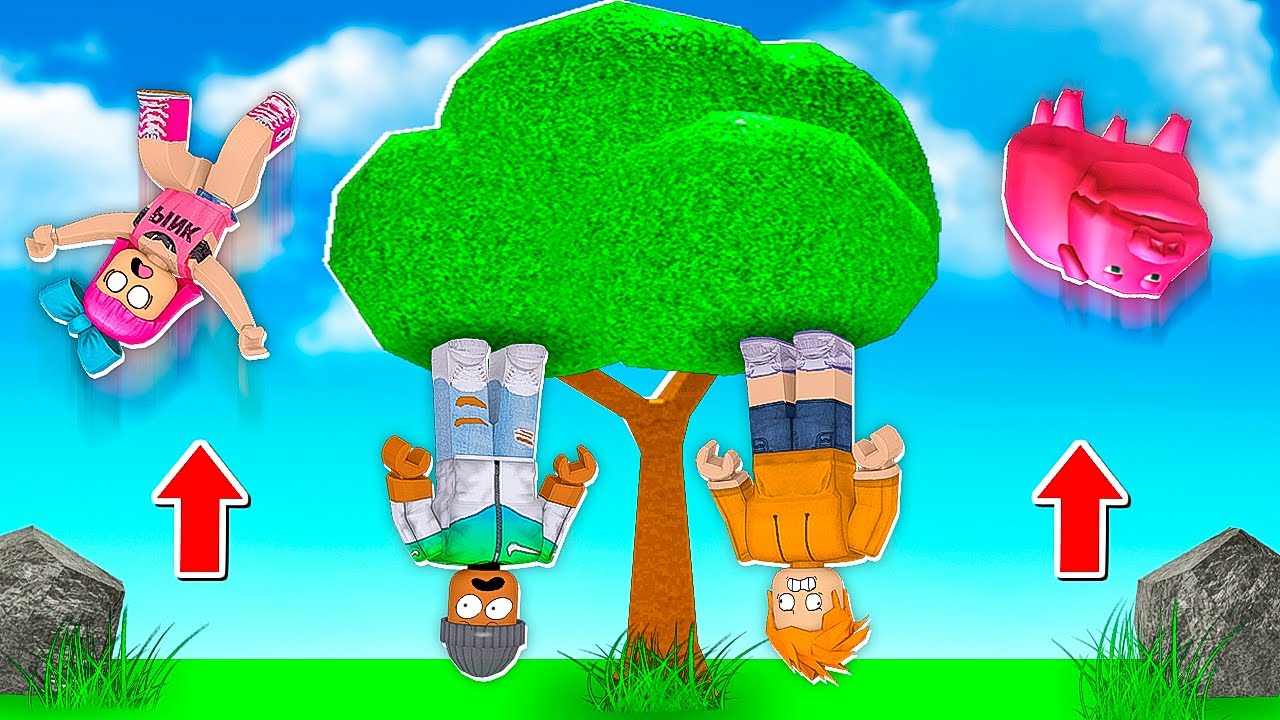 ROBLOX RAGDOLLS but i'm UPSIDE DOWN.. 