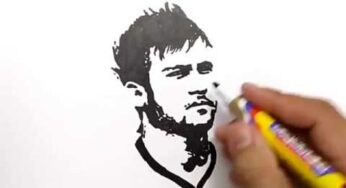 VERY EASY, how to draw NEYMAR , brazil player world cup 2018