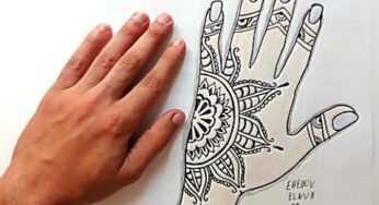 #01 Eli Bezemek karandasla (Ehedov Elnur)Тату хной на руке_How To Draw Unique Henna/Mehendi Design