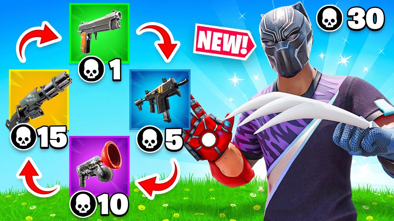 New VAULTED *MYTHIC* GUN GAME in Fortnite! 