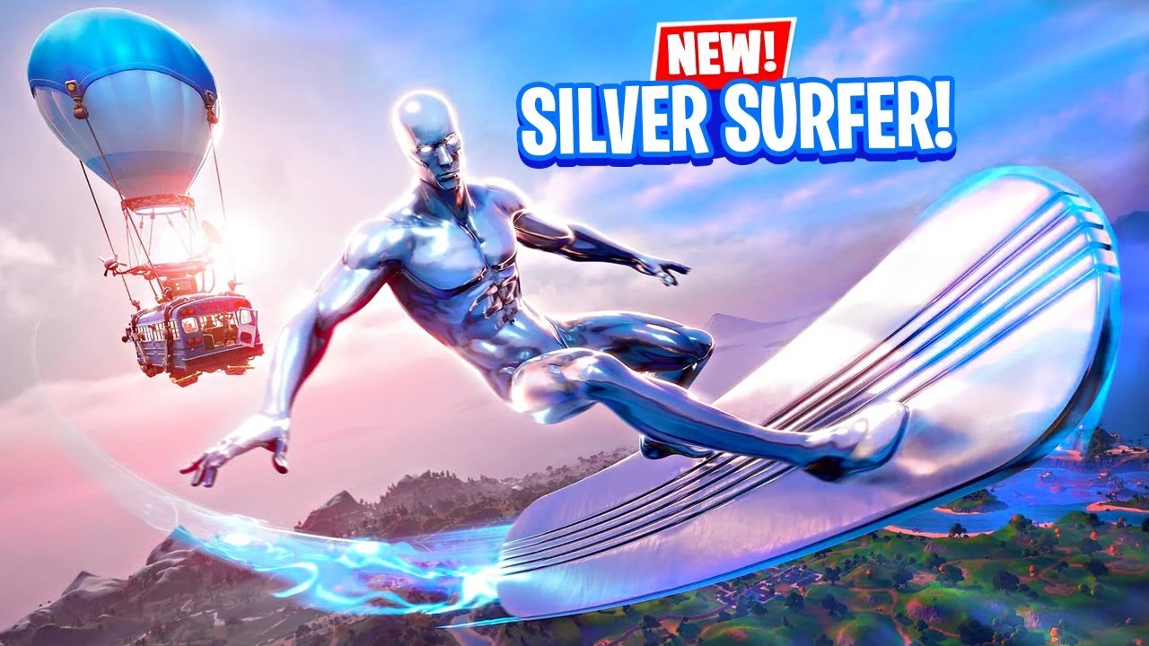 New SILVER SURFER Pack!! Winning in Solos! (Fortnite Season 4) 