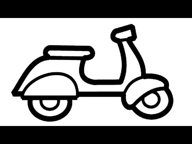 Featured image of post How To Draw A Scooter Easy I also wanted a step by step lesson on how to draw a jet for kids