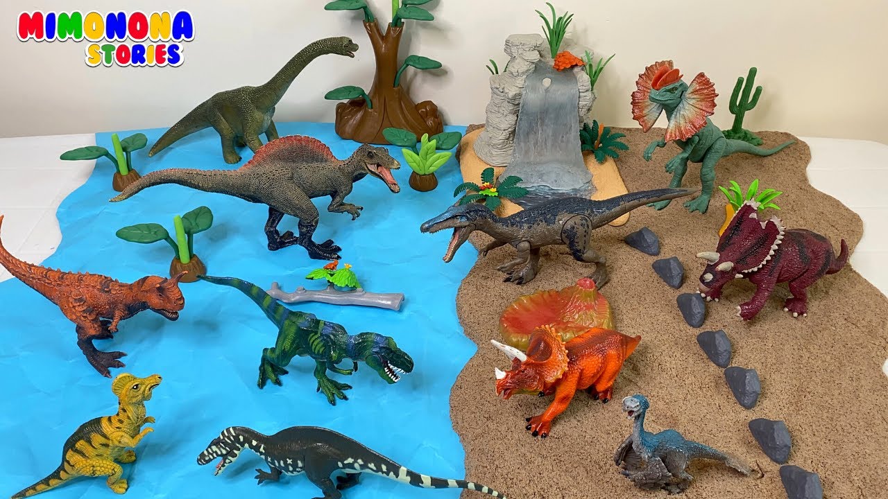 Hazlo tu mismo ? Vamos hacer una Isla de Dinosaurios ?? Nombres y Sonidos ✨ Mimonona Stories 