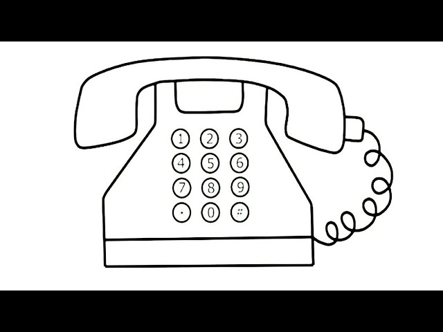 how to draw cute telephone drawing and painting cell phone very easy drawings cute drawings mobile 