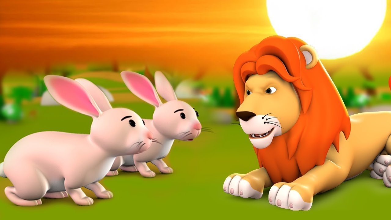 இரண்டு பயமுறுத்தும் முயல்கள் தமிழ் கதை | Two Fearful Rabbits Tamil Story - 3D Kids Moral Stories 