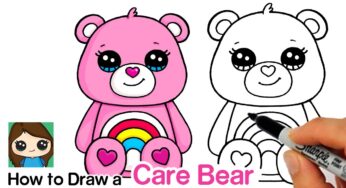 How to Draw a Care Bear ? ❤️ Cheer Bear