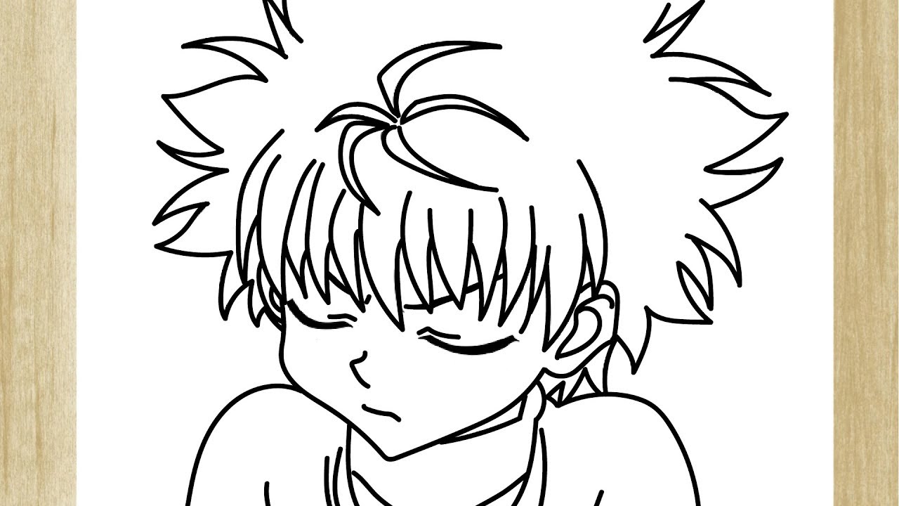 COMO DESENHAR O KILLUA DE HUNTER X HUNTER 